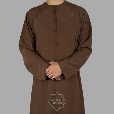 Luxury Milk Choco Lightweight Emirati Zibda Thobe