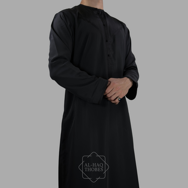 Luxury Black Lightweight Zibda Emirati Thobe