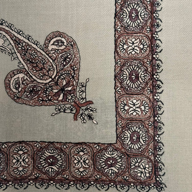Luxury Beige Embroidered Yemeni Shemagh