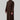 Chocolate Brown Collared Thobe | Signature Elite