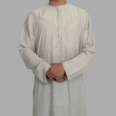 Luxury Cream Latte Lightweight Emirati Zibda Thobe