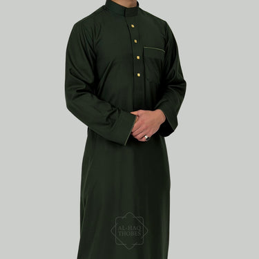Emerald Green Signature Collared Thobe | Signature Elite