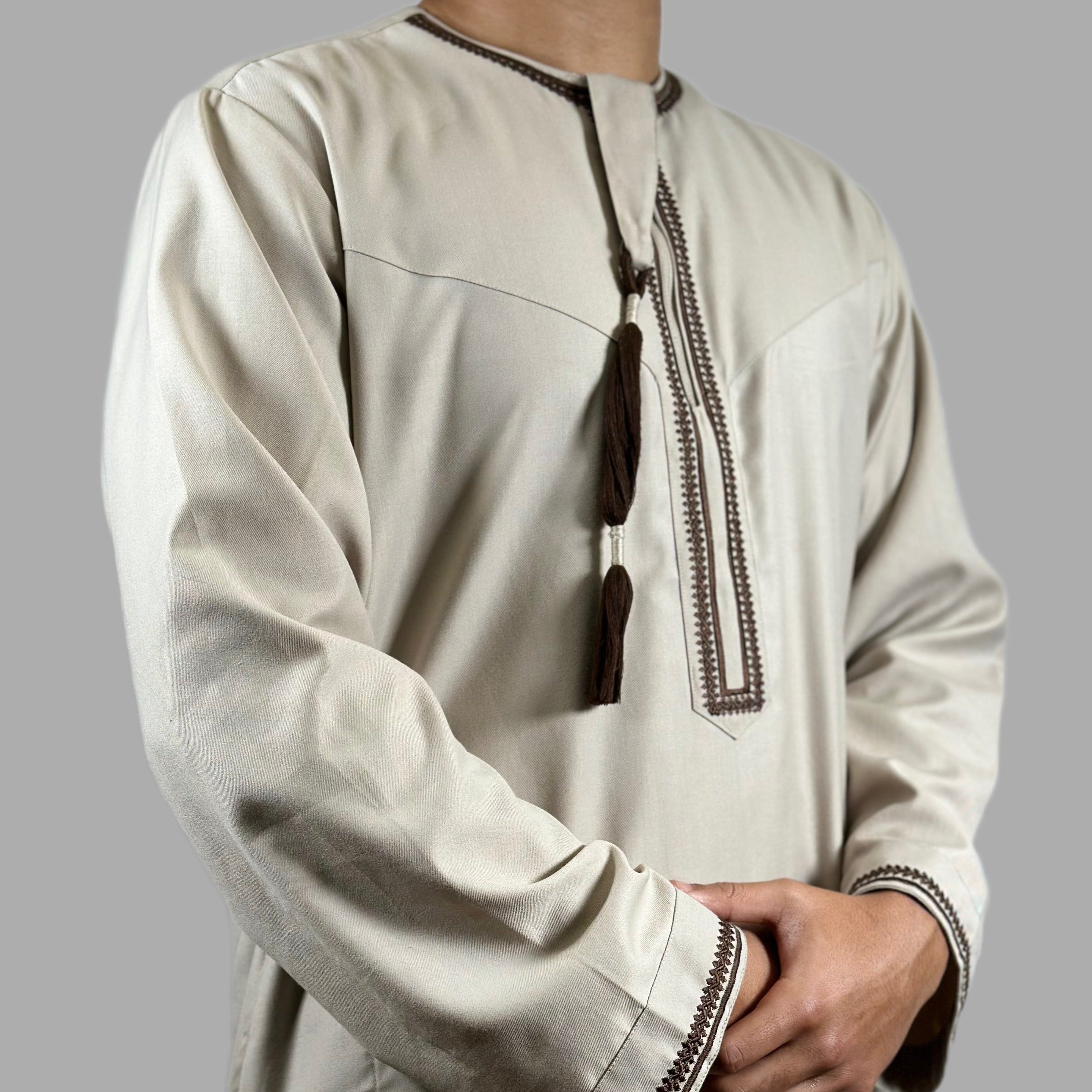 Luxury Beige Omani Thobe