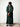 Luxury Forest Green hooded Moroccan djellaba – view 5