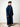 Luxury Pacific Navy hooded Moroccan djellaba – view 4