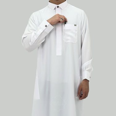 Al Haq Abyad Collared Thobe | Signature Original