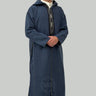 Luxury Sapphire Blue Hooded Moroccan Thobe