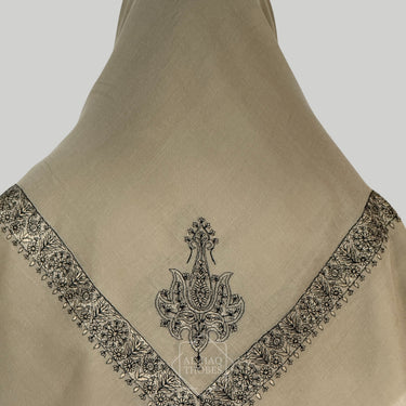 Luxury Beige Embroidered Yemeni Shemagh