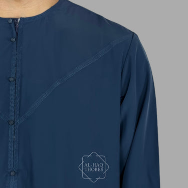 Luxury Royal Blue Lightweight Emirati Zibda Thobe
