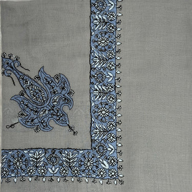 Luxury Dark Grey Embroidered Yemeni Shemagh