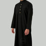 Ink Black Signature Collared Thobe for Men