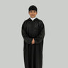 Boys Royal Lightweight Obsidian Black Hooded Moroccan Djellaba