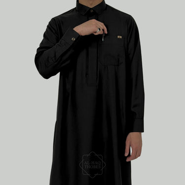 Al Haq Aswad Collared Thobe | Signature Original