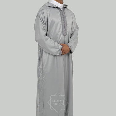 Royal Lightweight Classic Grey Hooded Djellaba