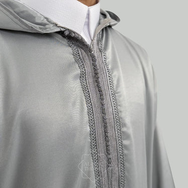 Royal Lightweight Classic Grey Hooded Djellaba