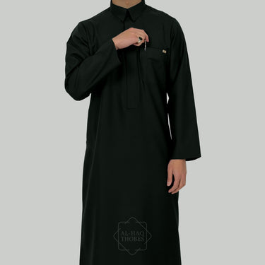 Green Akhdar Collared Thobe | Signature Defined