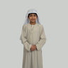 Boys Cream Latte Lightweight Emirati Thobe
