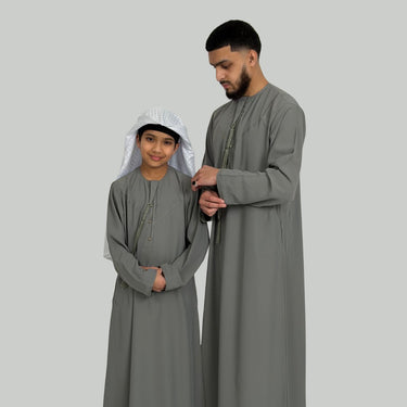 Boy's Luxury Mint Green Lightweight Zibda Emirati Thobe