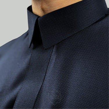 Blue Azraq Collared Thobe | Signature Defined