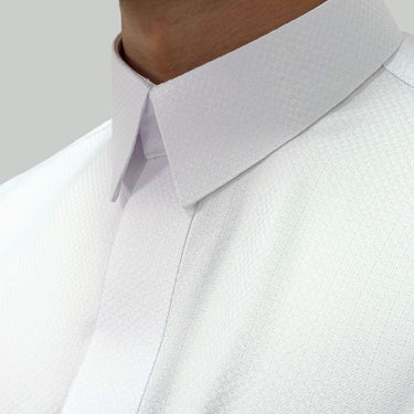White Abyad Collared Thobe | Signature Defined